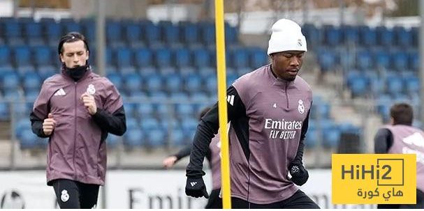 عودة الزجاجي ديفيد ألابا لتدريبات ريال مدريد