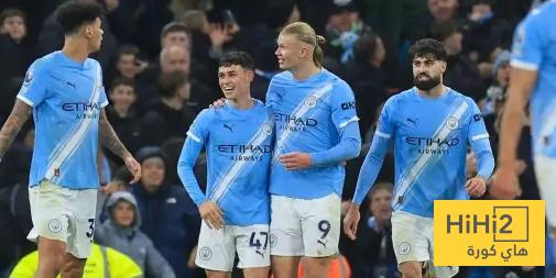 تشكيلة مانشستر سيتي الرسمية ضد برينتفورد