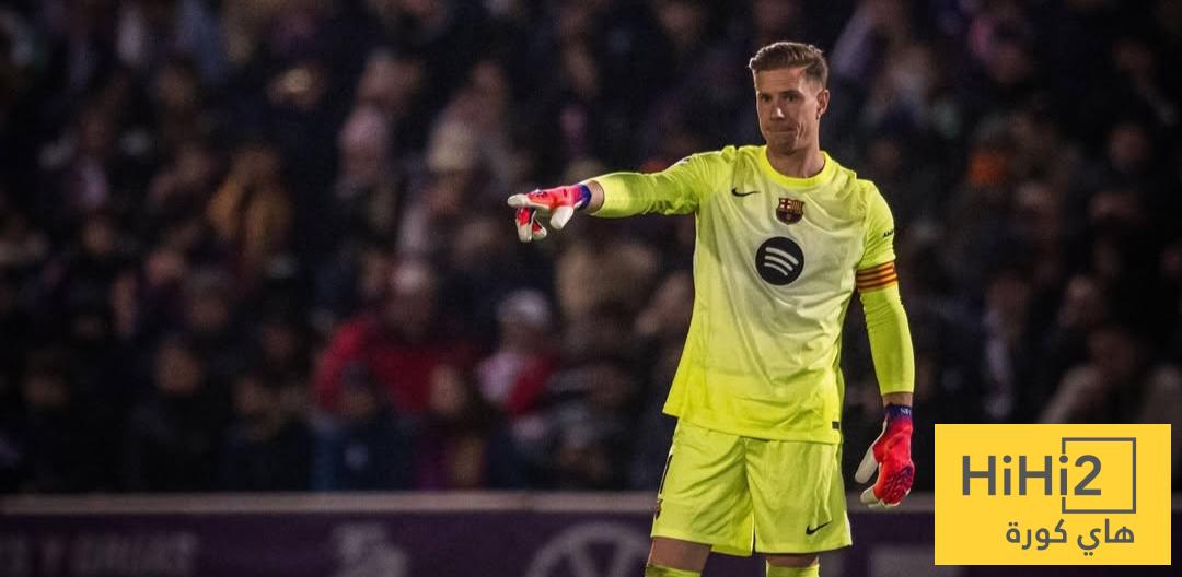 منشور تير شتيغن بعد العودة للمشاركة مع برشلونة منشور تير شتيغن بعد العودة للمشاركة مع برشلونة