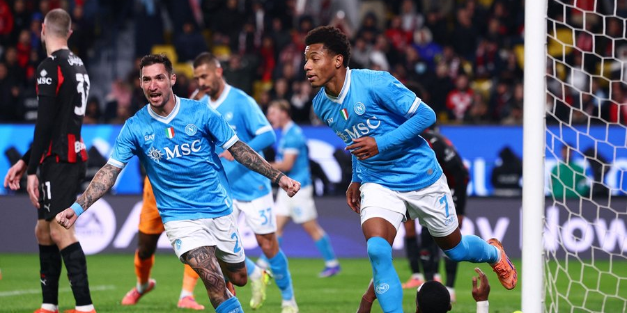 نابولي يفوز على ميلان ويصعد لنهائي كاس السوبر