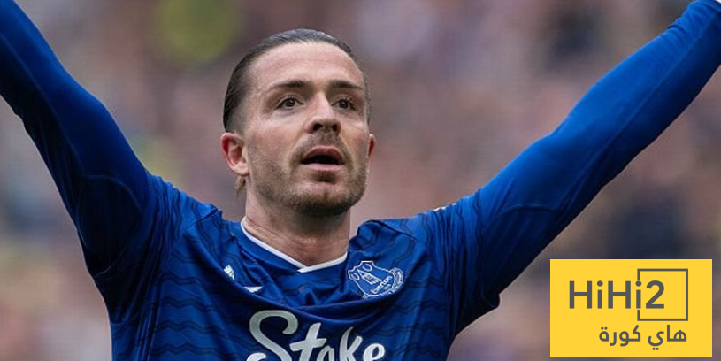 جاهزية غريليش لمباراة أرسنال وإيفرتون