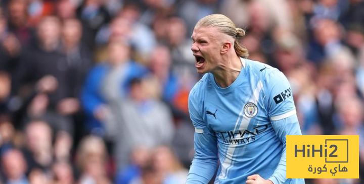 عدد أهداف هالاند في شباك وست هام