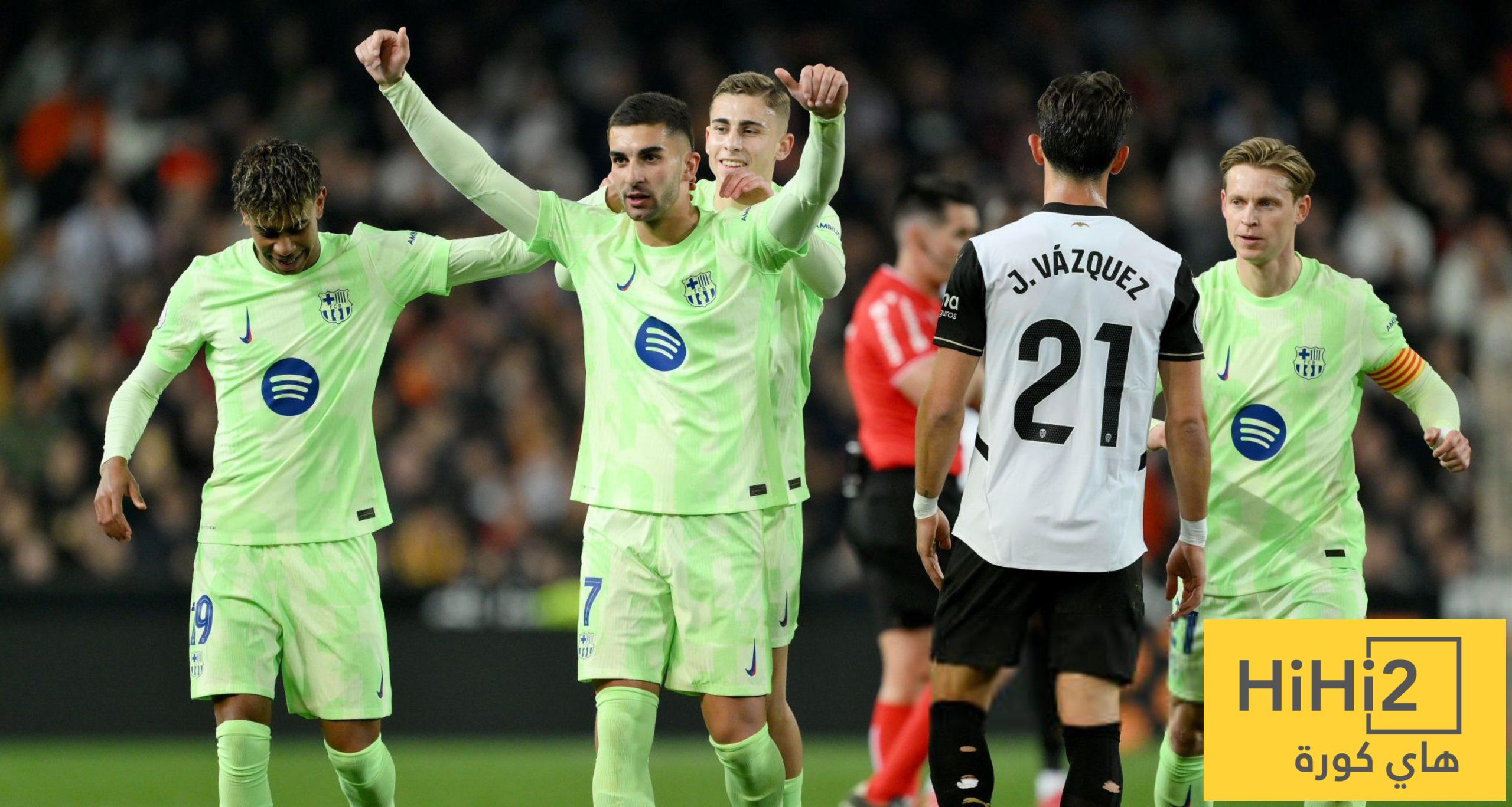 أكثر الفرق التي سجل برشلونة عليها أهدافًا في 2025