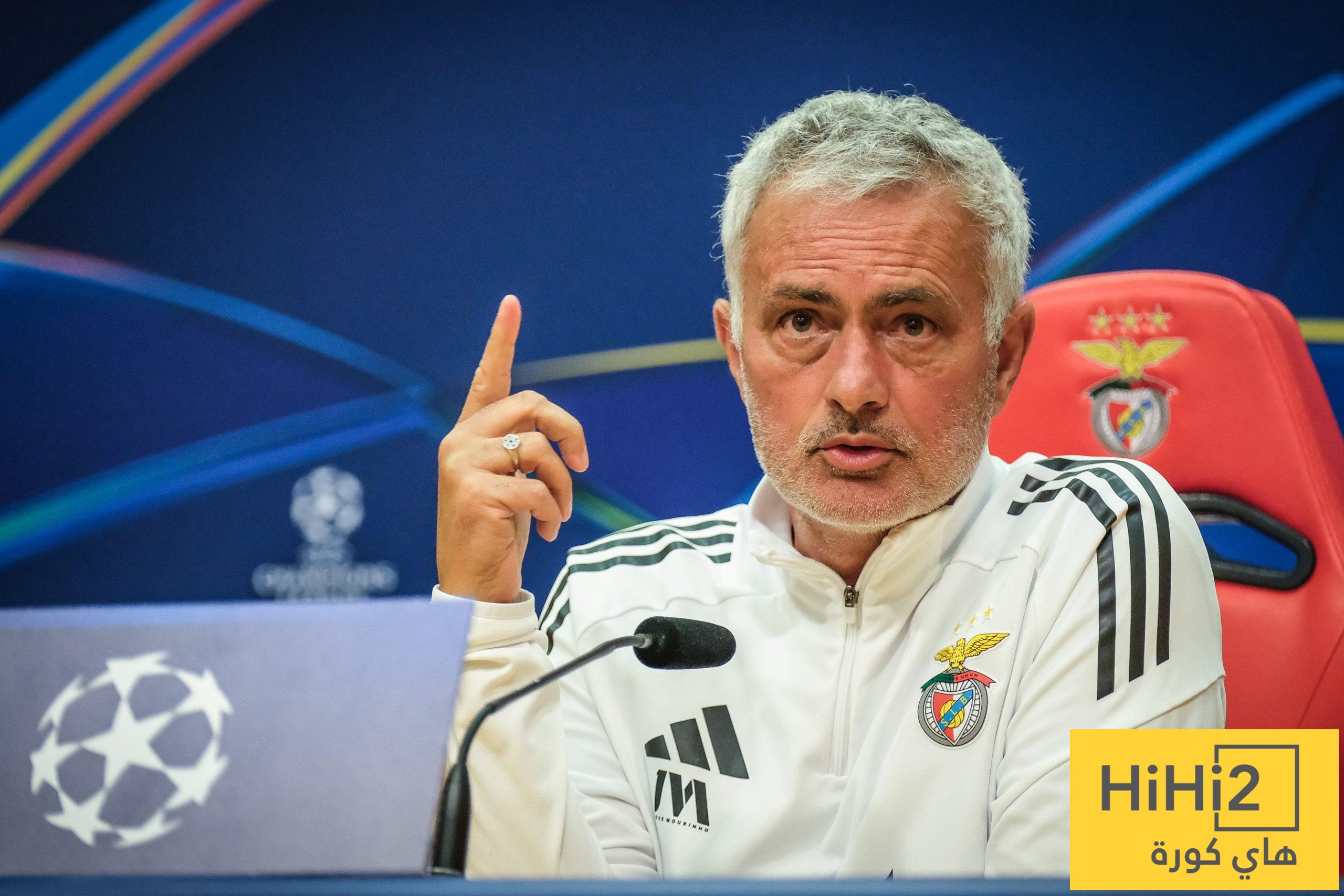 مورينيو يعاقب أحد الصحفيين !