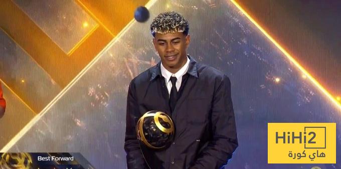 لامين يتوج بجائزة جديدة في حفل جلوب سكور 2025