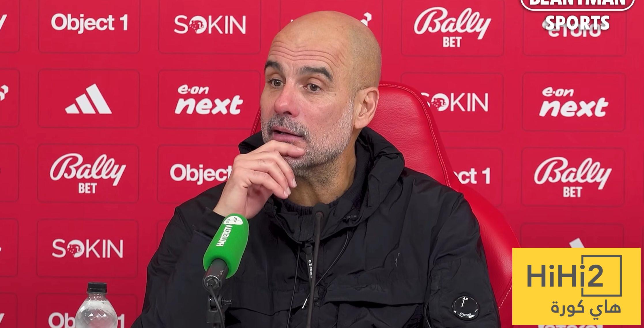 غوارديولا يتحدث عن الخروج من المونديال أمام الهلال