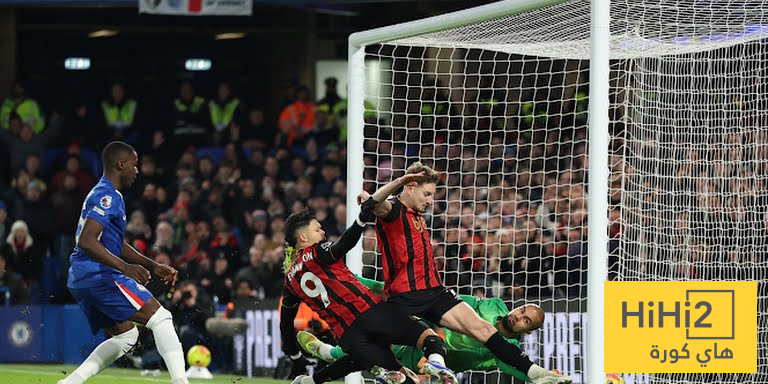 بورنموث يسجل الهدف الاول في شباك تشيلسي