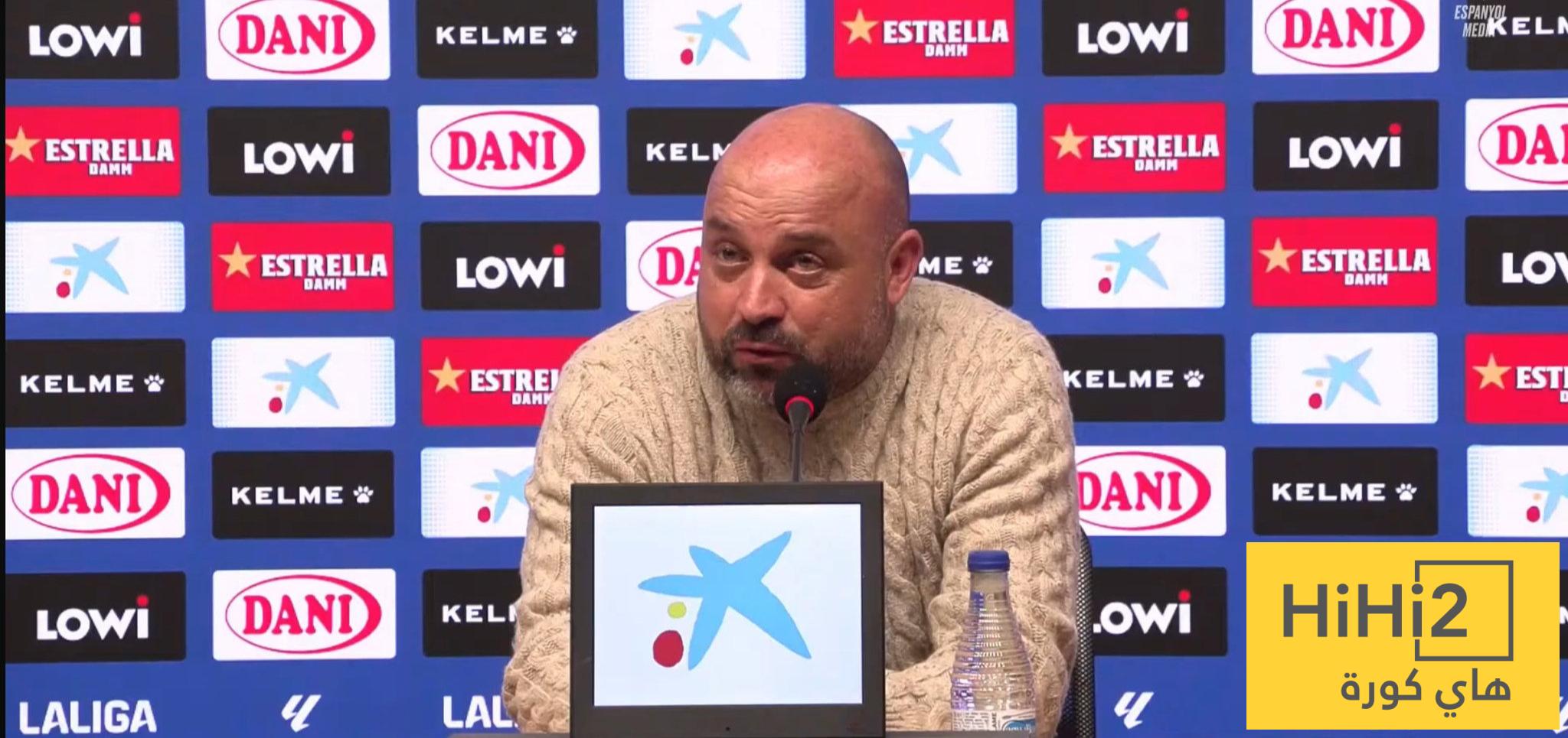 ماذا قال مدرب إسبانيول عن استقبال خوان غارسيا في الديربي ؟