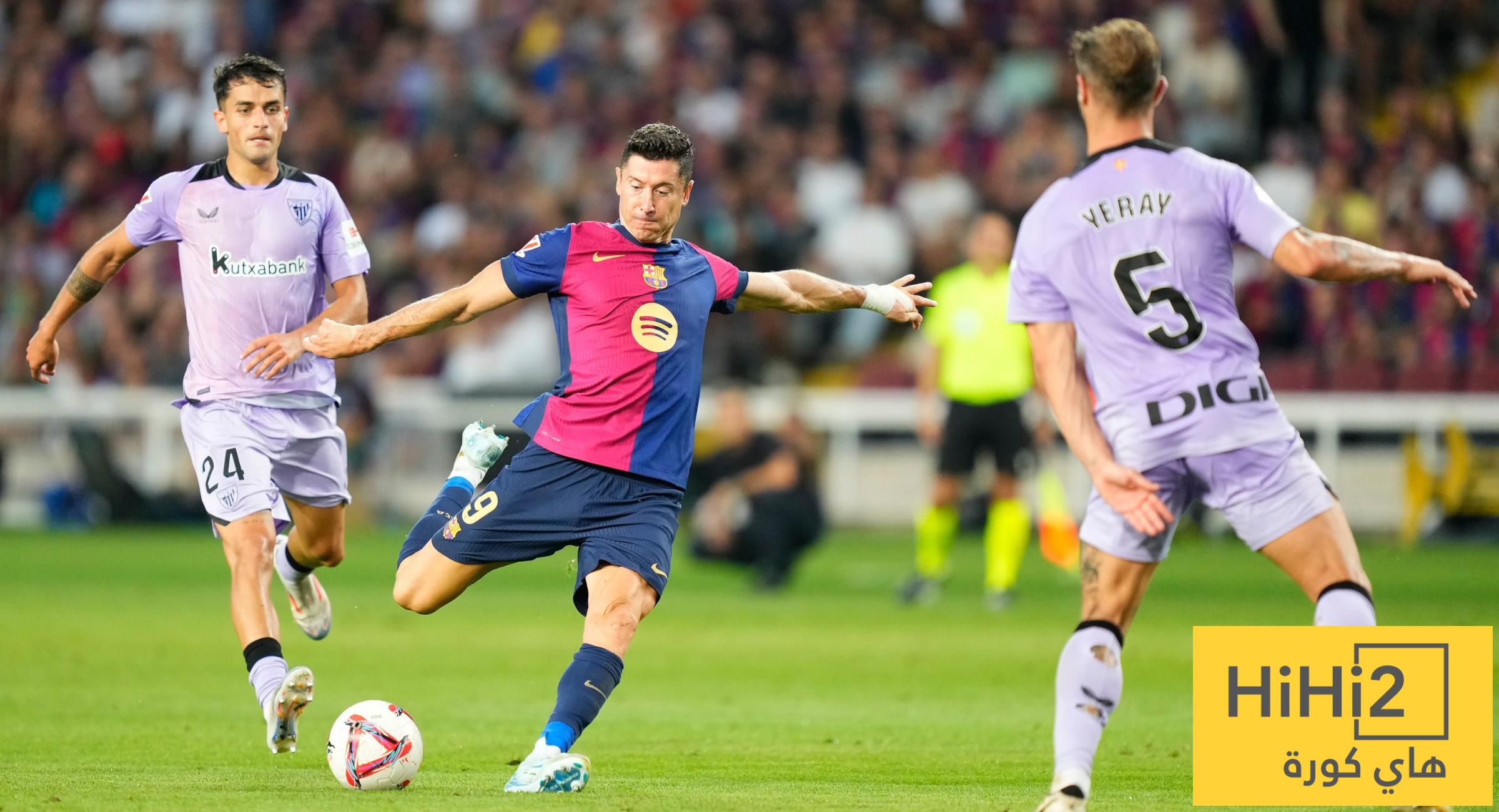 نتائج آخر خمس مباريات بين برشلونة وأتلتيك بيلباو