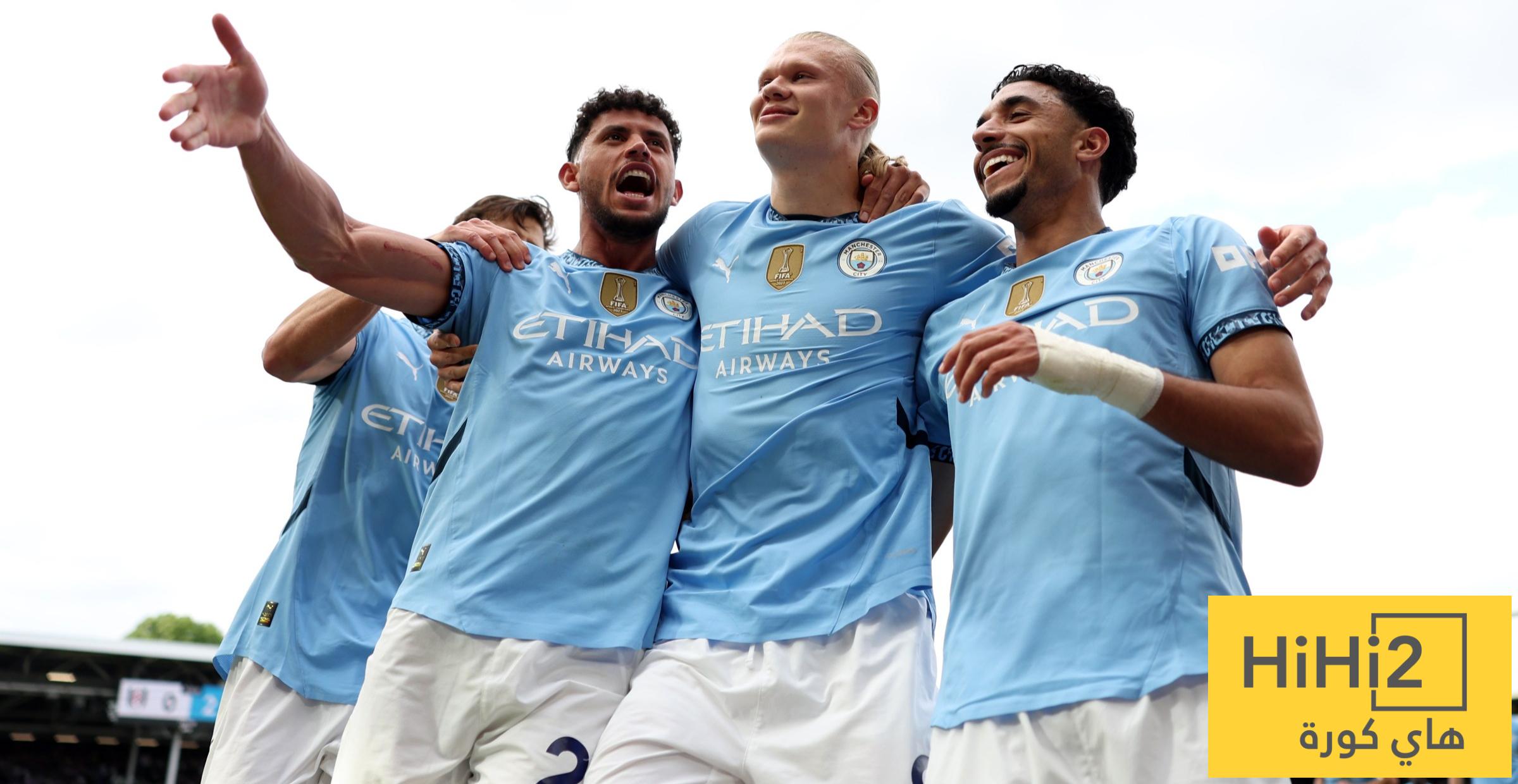 نتائج آخر خمس مباريات بين مانشستر سيتي وبرايتون