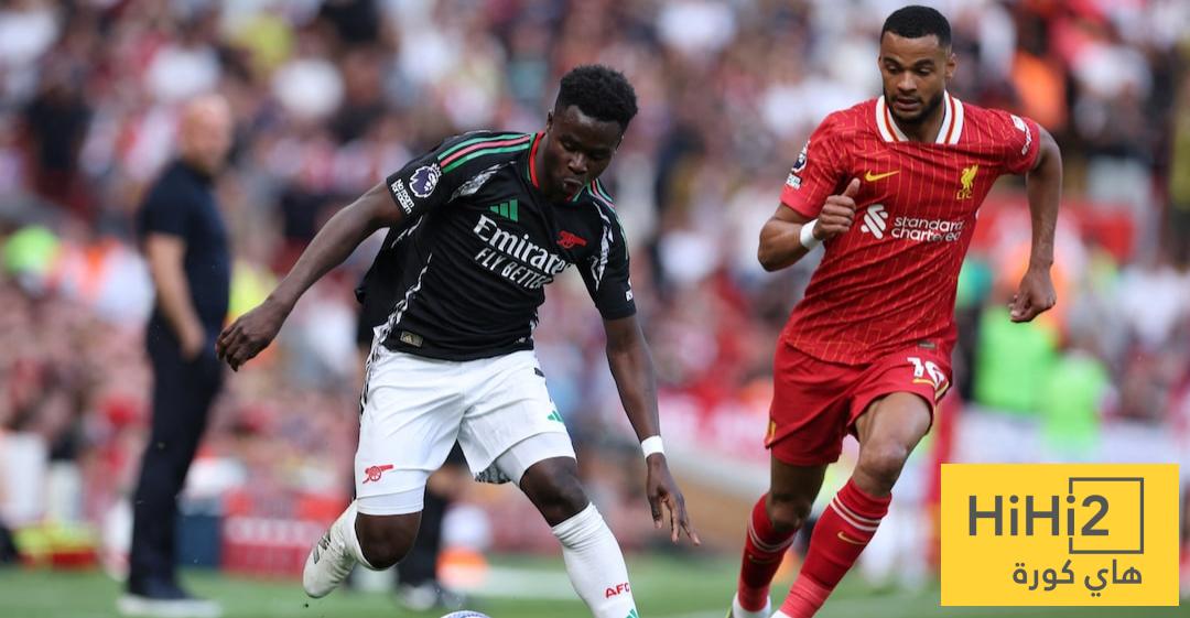 نتائج آخر خمس مباريات بين أرسنال وليفربول