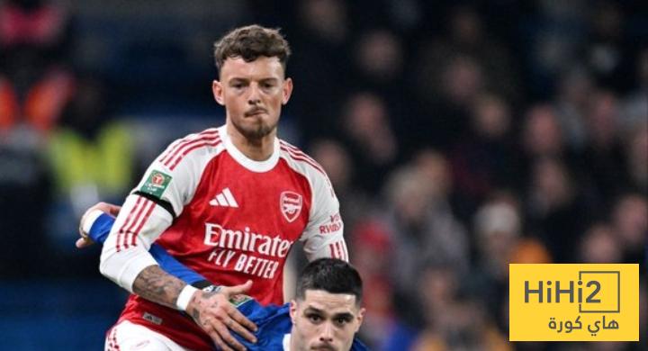 رقم مميز لـ بن وايت أمام تشيلسي في الشوط الأول