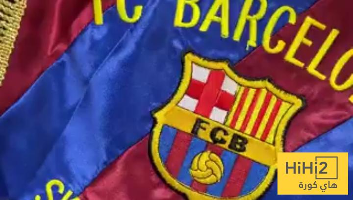 صور من غرف ملابس برشلونة في ملعب سلافيا براغ