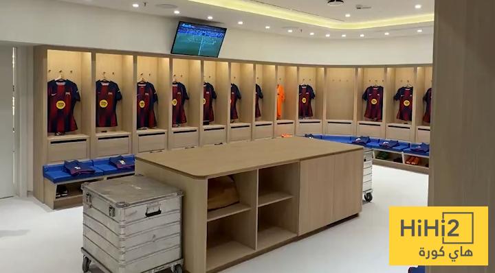 صور.. غرف ملابس برشلونة في الكامب نو