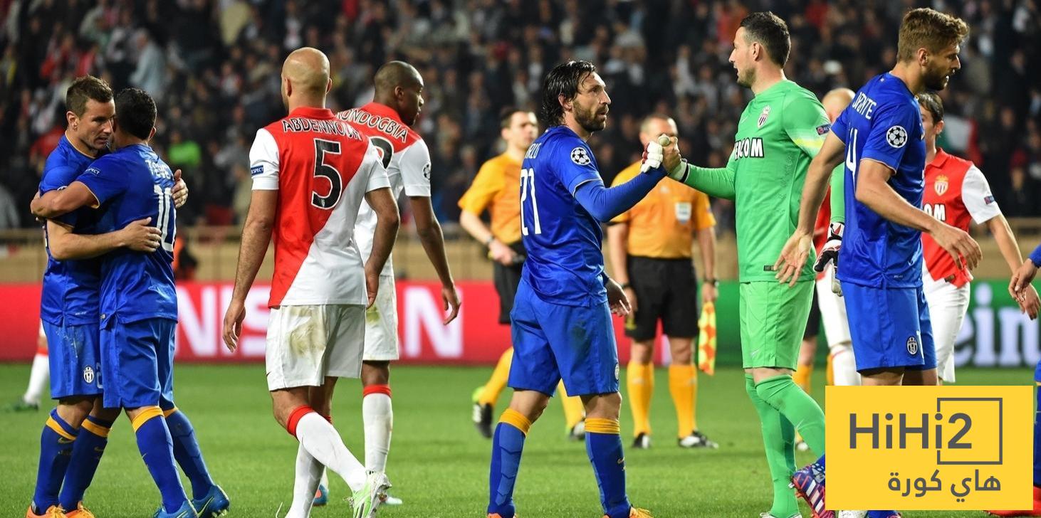 نتائج آخر أربع مباريات بين يوفنتوس وموناكو