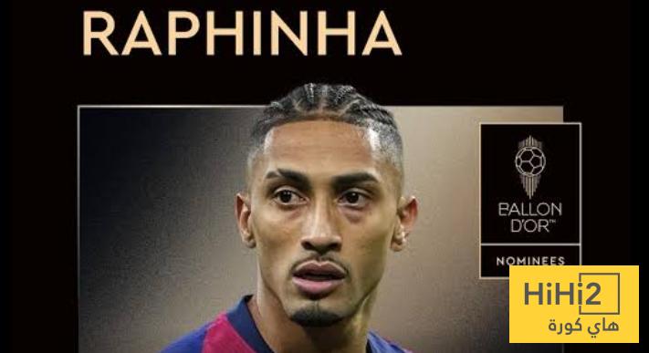ترتيب رافينيا لجائزة الكرة الذهبية الموسم الماضي