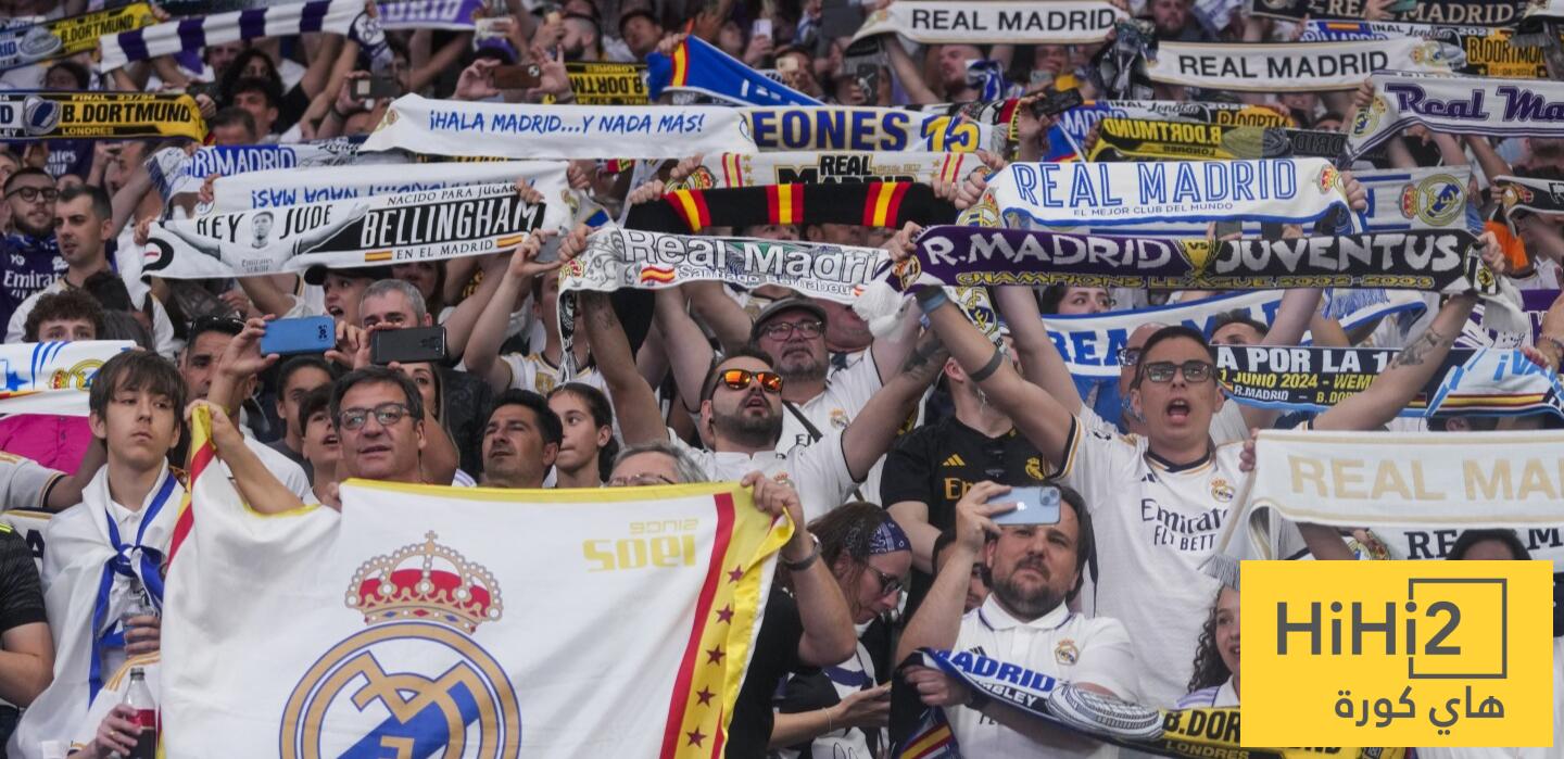 رسالة جماهير ريال مدريد للاعبين في السانتياغو برنابيو