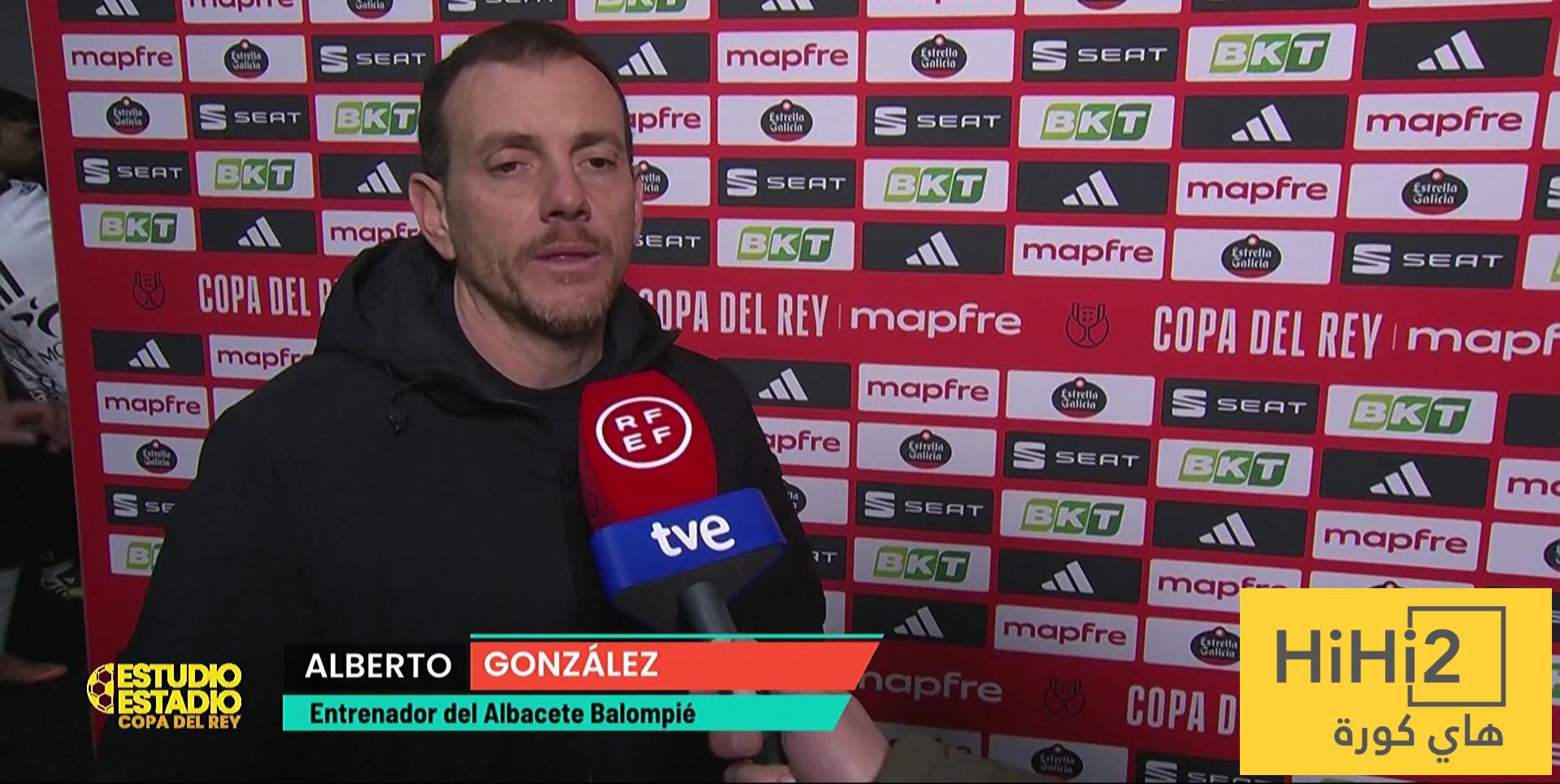 ماذا قال مدرب ألباسيتي بعد الهزيمة أمام برشلونة ؟