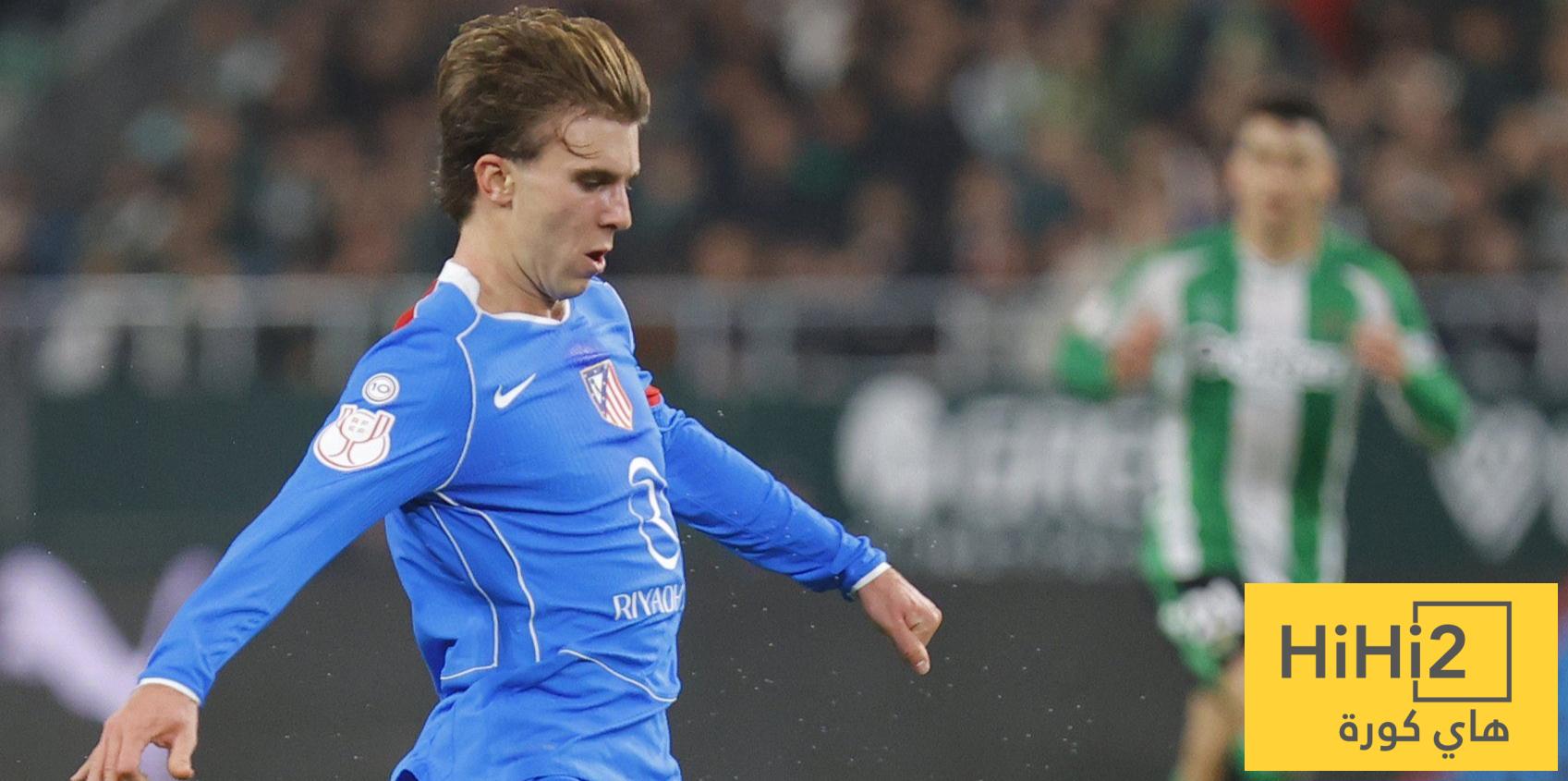 موقف نجم أتلتيكو مدريد من مواجهة برشلونة