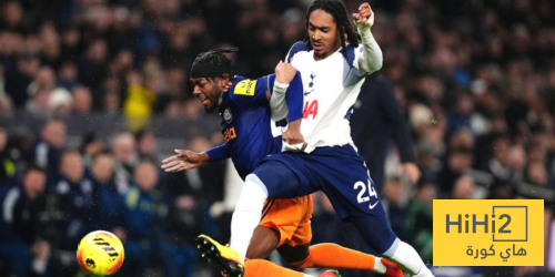 إحصائيات نصف ساعة من مباراة توتنهام ونيوكاسل يونايتد