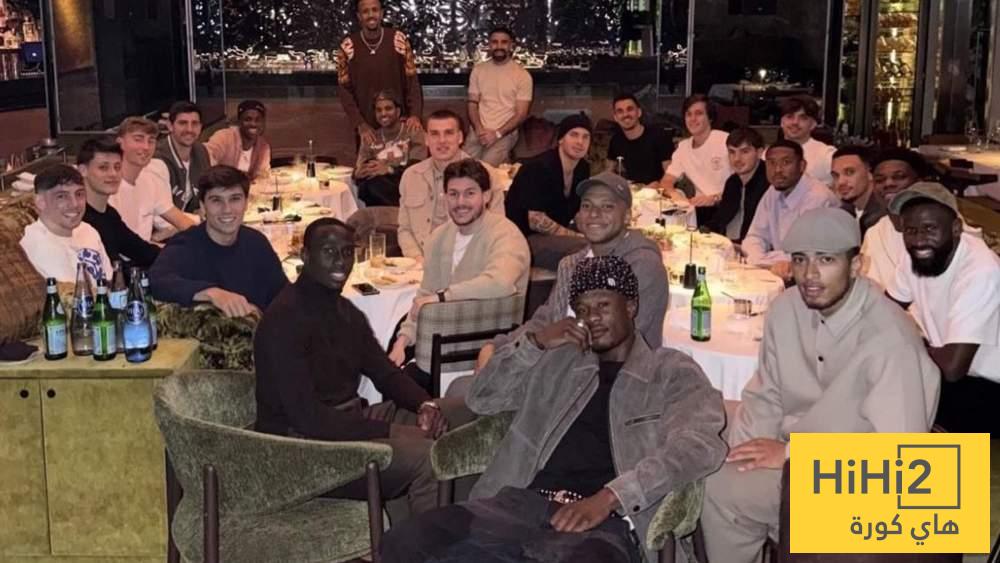 سهر متأخر للاعبي ريال مدريد بعد العشاء الجماعي