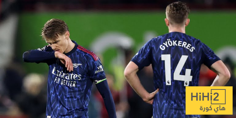 تقييم لاعبي ارسنال بعد التعادل امام برينتفورد