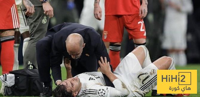 نتائج الفحوصات التي أجراها أسينسيو بعد إصابته أمام بنفيكا