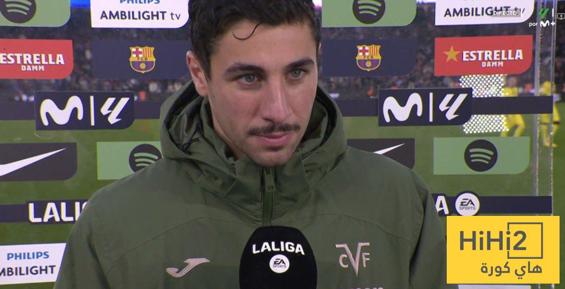 لاعب فياريال يشيد بهدف لامين يامال الثاني