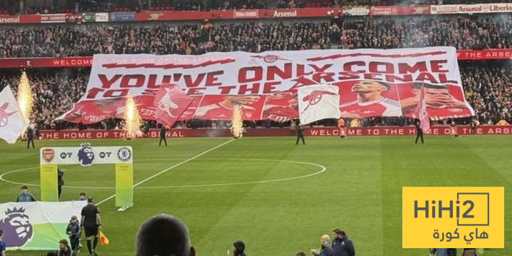 صورة: تيفو جماهير ارسنال في لقاء تشيلسي صورة: تيفو جماهير ارسنال في لقاء تشيلسي