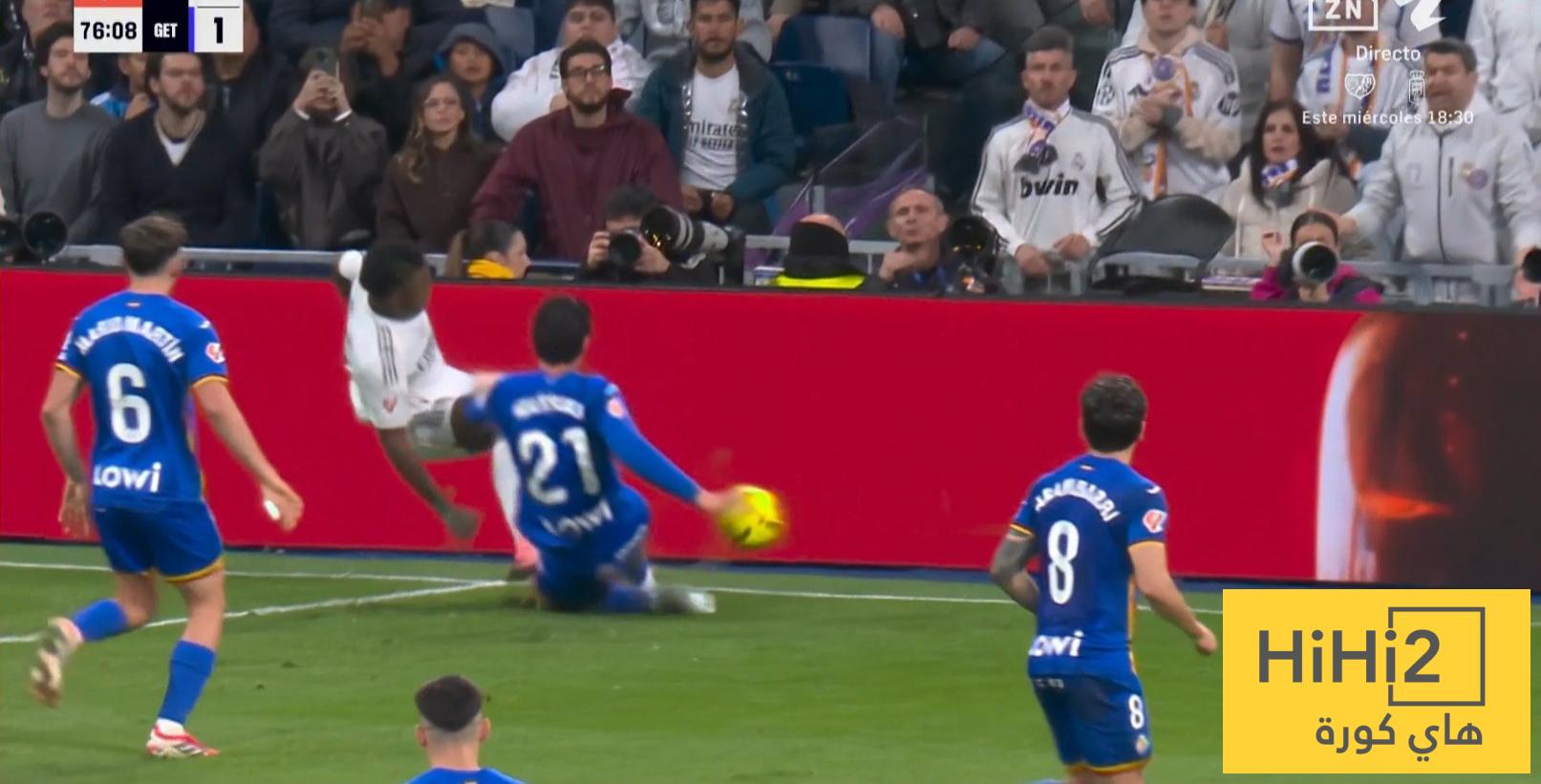 ريال مدريد استحق ركلة جزاء أمام خيتافي