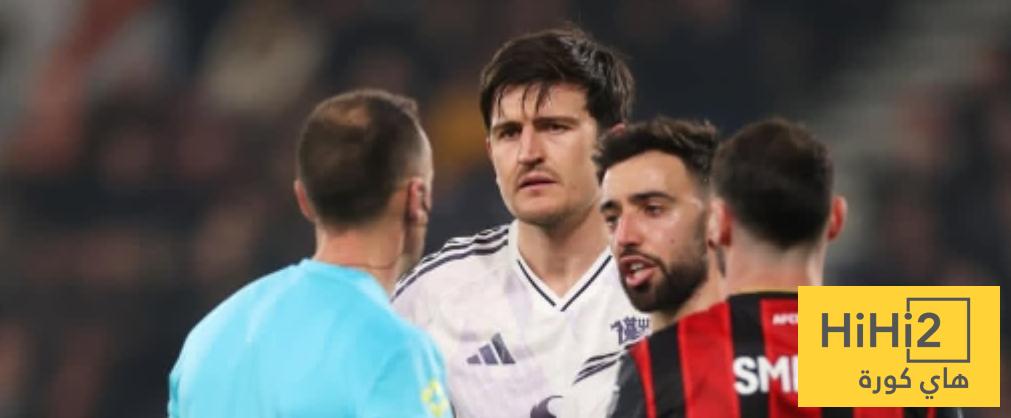 موعد عودة هاري ماغواير للعب بعد طرده أمام بورنموث موعد عودة هاري ماغواير للعب بعد طرده أمام بورنموث