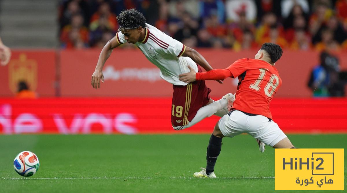 اسبانيا تهبط في التصنيف بعد التعادل أمام مصر