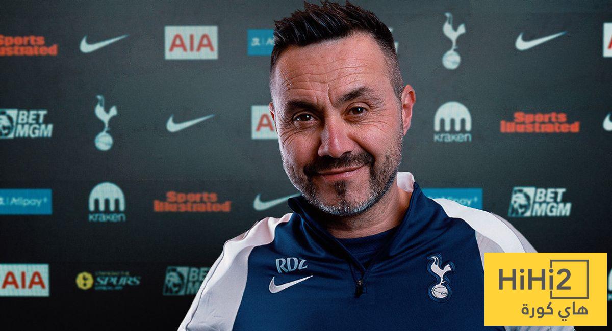 دي زيربي يحدد أولى صفقاته مع توتنهام