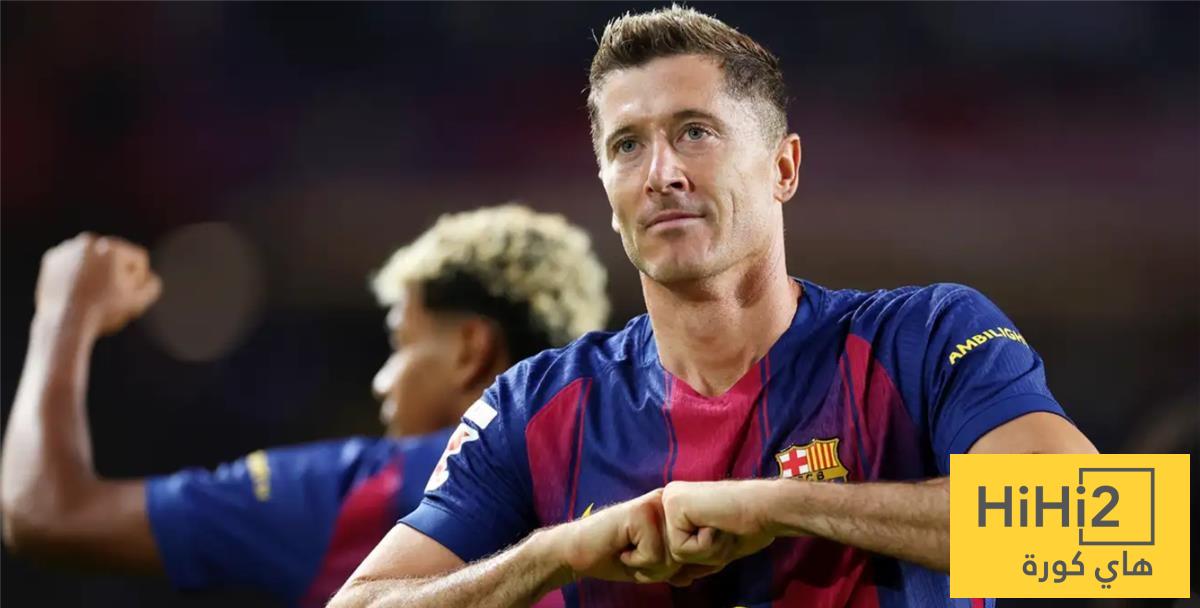 ماكينة لا تتوقف ! أرقام ليفاندوفيسكي مع برشلونة