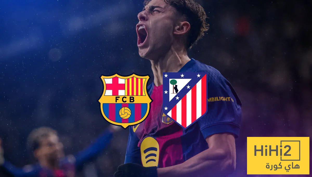 قائمة المهددين بالغياب عن إياب مواجهة برشلونة وأتلتيكو مدريد