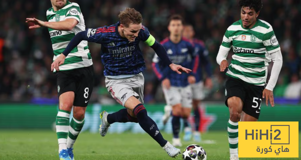 إحصائيات الشوط الأول لمباراة أرسنال وسبورتينغ لشبونة