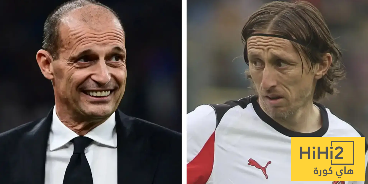 مستقبل مودريتش مع ميلان مرتبط بأليغري!