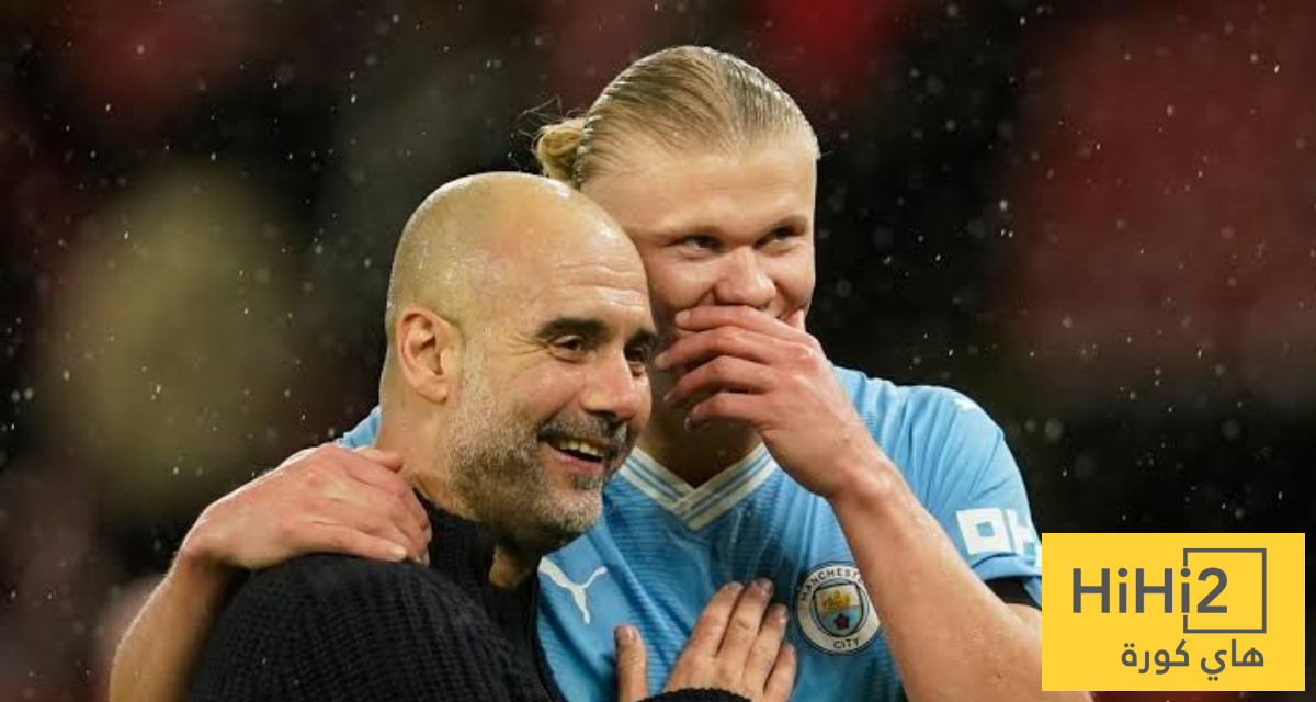 جوارديولا مازحا: لا أريد أن أكون هالاند وأقاتل مدافعي أرسنال