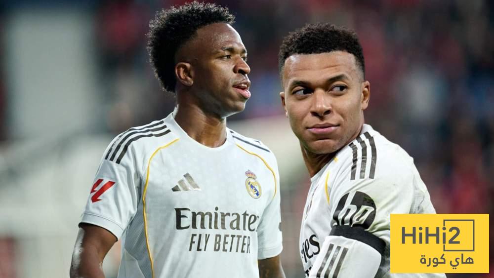 ثنائية مبابي وفينيسيوس تؤثر على توازن ريال مدريد..!