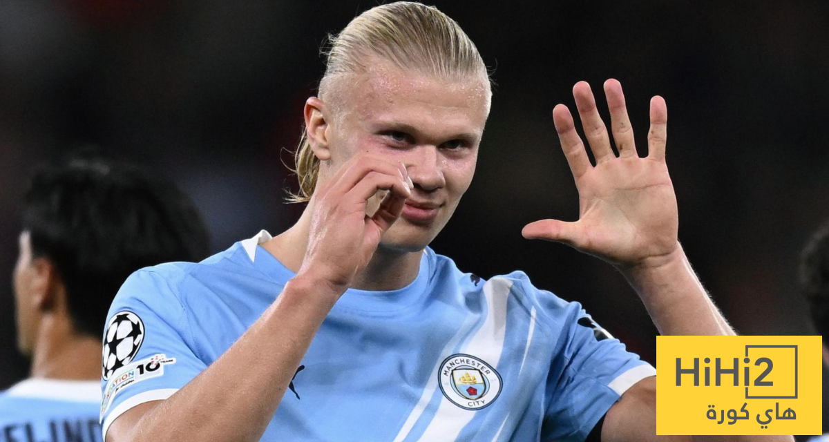 إنجاز متكرر لهالاند للموسم الرابع على التوالي