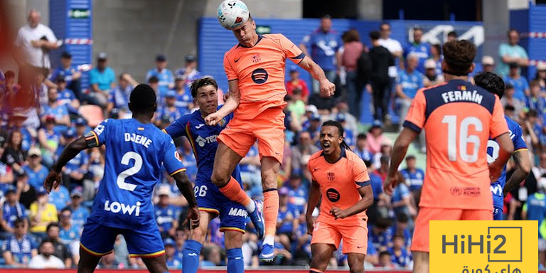 برشلونة يتقدم على خيتافي في الشوط الاول