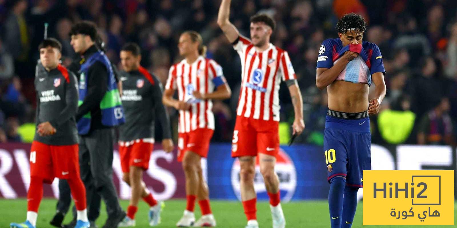 مباراة أتلتيكو وارسنال تؤكد .. برشلونة يعامل أسوأ معاملة من الحكام