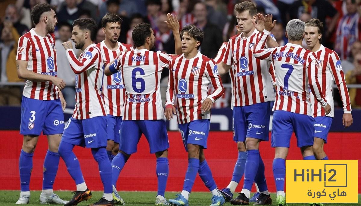 سيميوني يعلن قائمة أتلتيكو مدريد لموقعة أرسنال في دوري الأبطال
