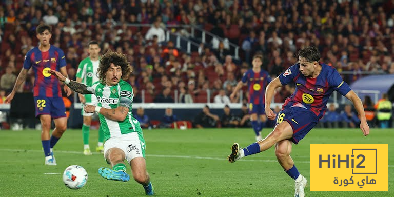 برشلونة يتفوق على بيتيس في الشوط الاول