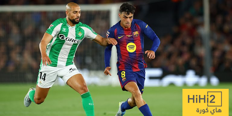 احصائيات الشوط الاول من مباراة برشلونة و بيتيس