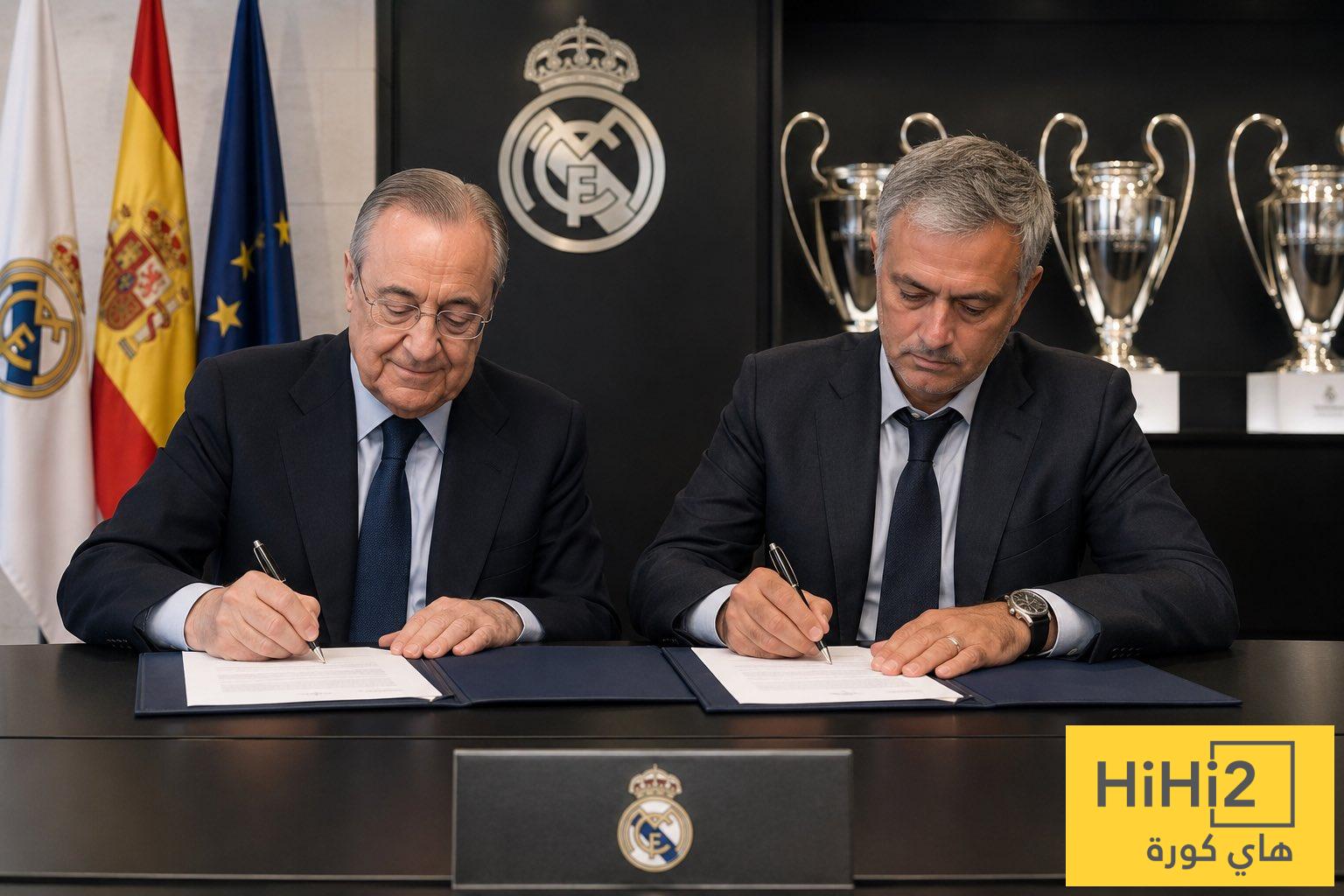 مورينيو يبدأ مهمته الأولى في ريال مدريد قبل توقيع العقد !