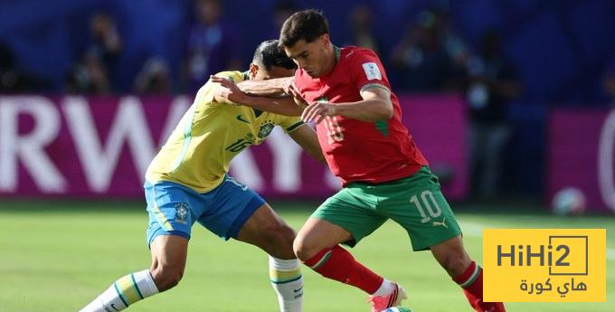 احصائيات الشوط الاول من مباراة البرازيل ضد المغرب