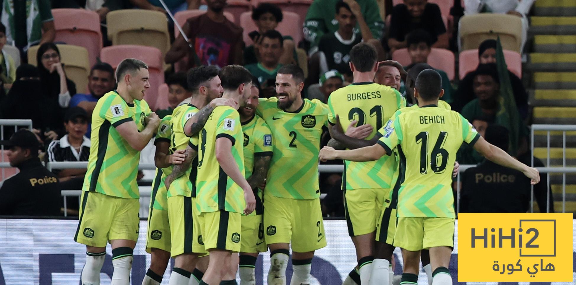 عاجل – التشكيلة الرسمية لمنتخب أستراليا أمام تركيا في كأس العالم