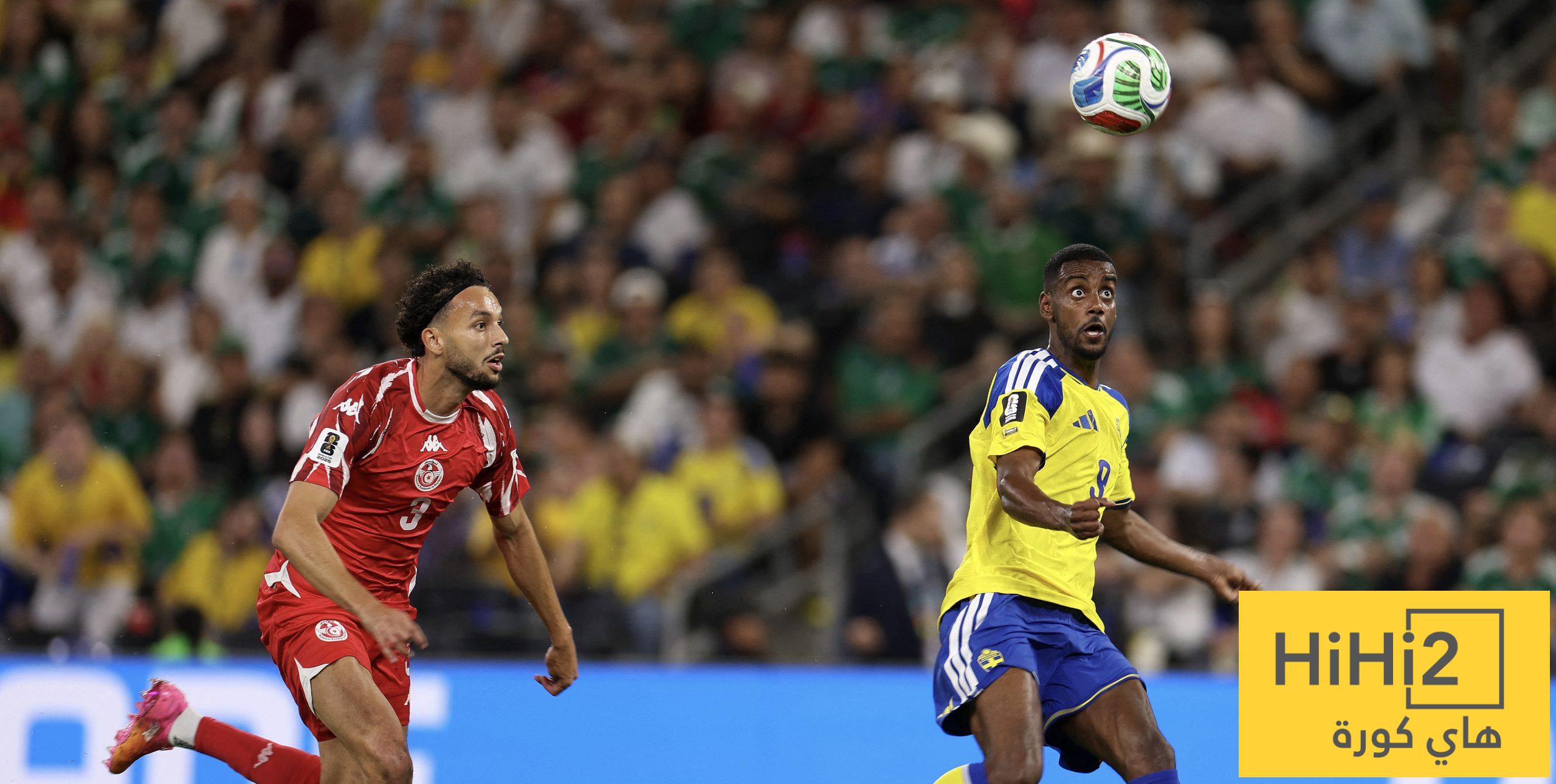 إيزاك يسجل الهدف الثاني لصالح منتخب السويد في شباك تونس
