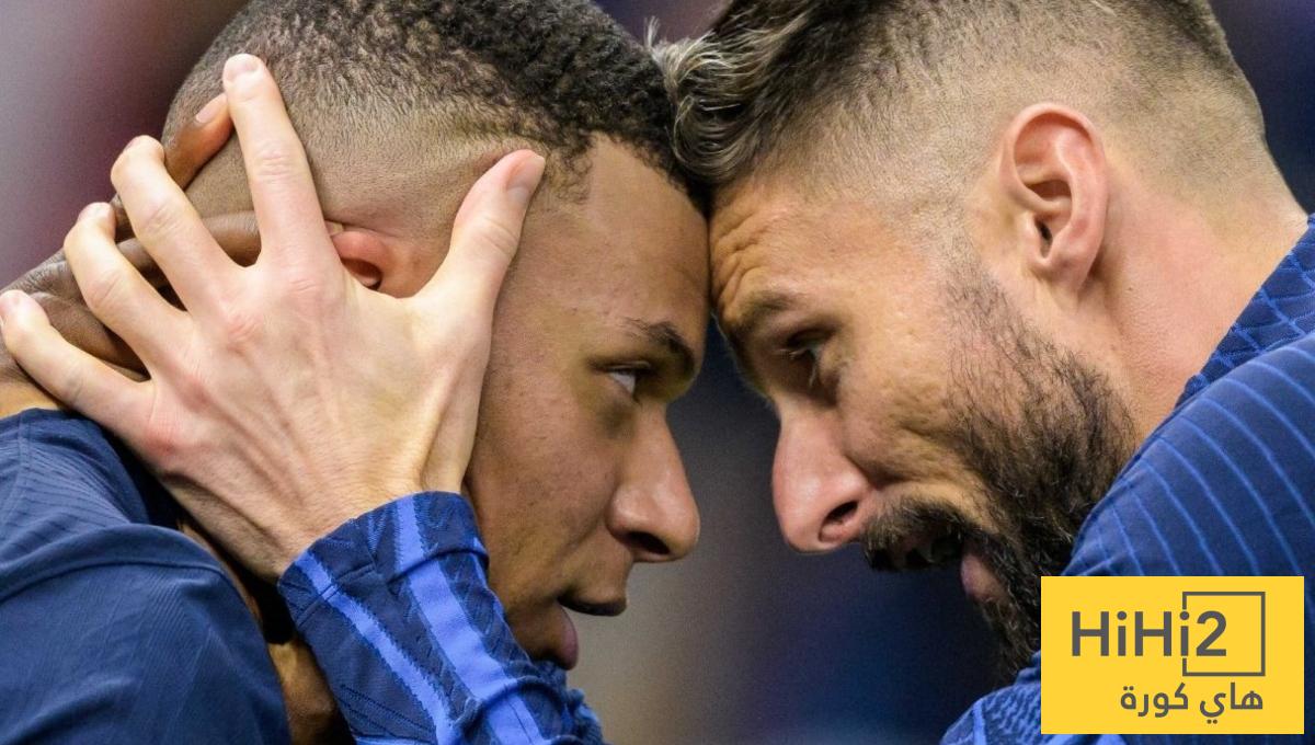 تعليق جيرو على تحطيم مبابي لرقمه القياسي مع المنتخب